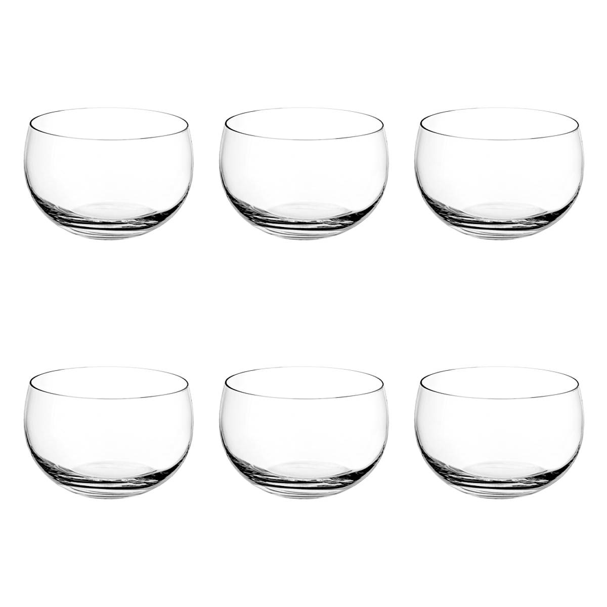 Lote de 6 vasos "New York" 27cl, Transparente Transparente
