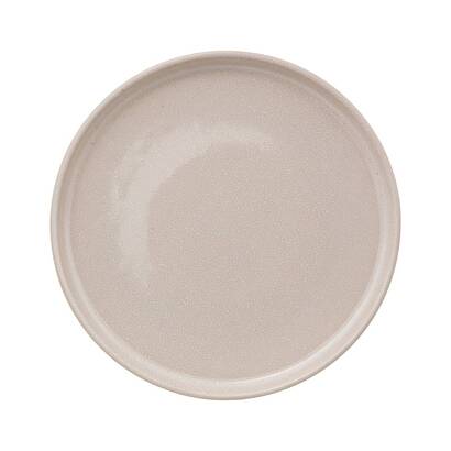 Lote de 6 platos de postre "terre inconnue" d.21 cm, beige