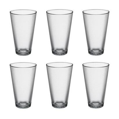Lote de 6 vasos altos "benit'eau" 340 ml, transparente