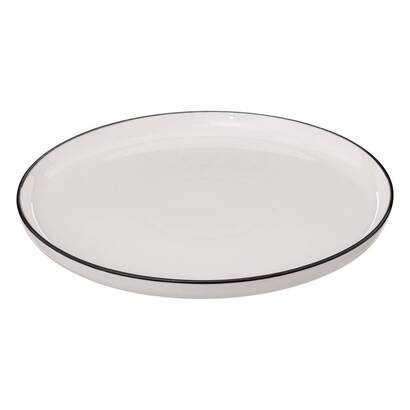 Lote de 6 platos llanos "alix" d.27 cm, blanco