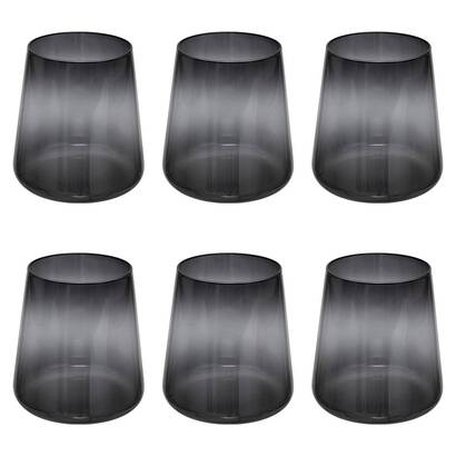 Lote de 6 vasos "inu" 380 ml, gris