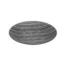 Lote de 6 platos de postre "Bohemia" D.18,9 cm, Negro y Blanco Negro 1