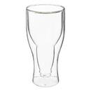 Set de 2 vasos de cerveza "Bier" 350 ml, Transparente Transparente