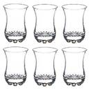 Juego de 6 vasos de té "Sylvana" 110 ml, Transparente Transparente