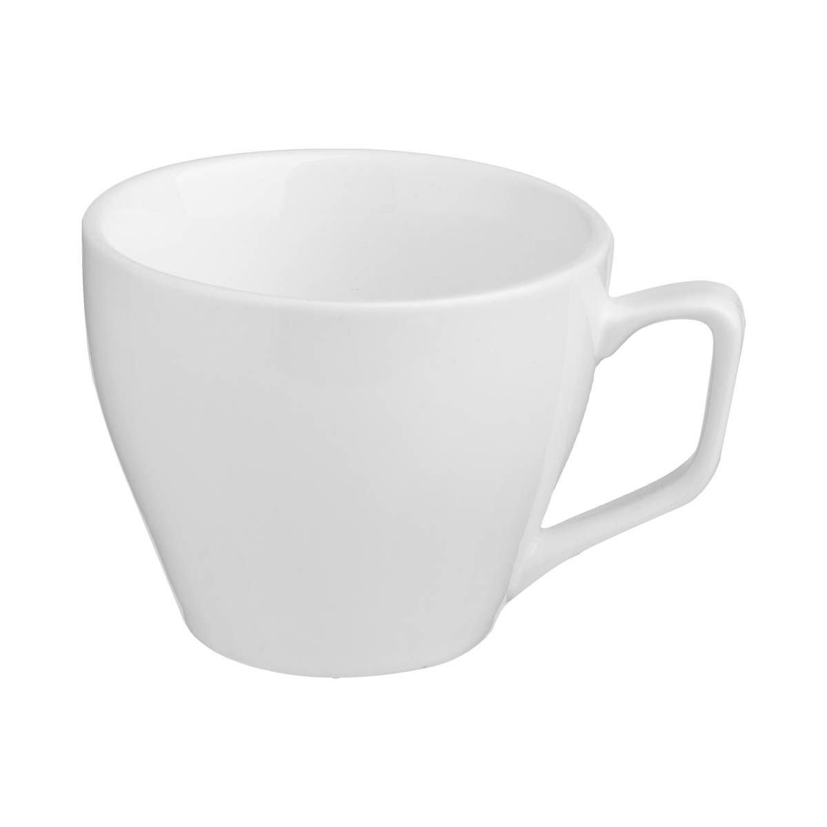 Taza con platillo "Ola" 100 ml, Blanco Blanco