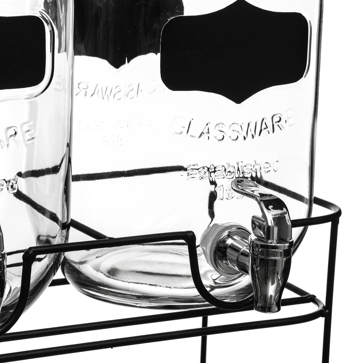 Dispensador doble "Duo" 4L, Transparente Transparente