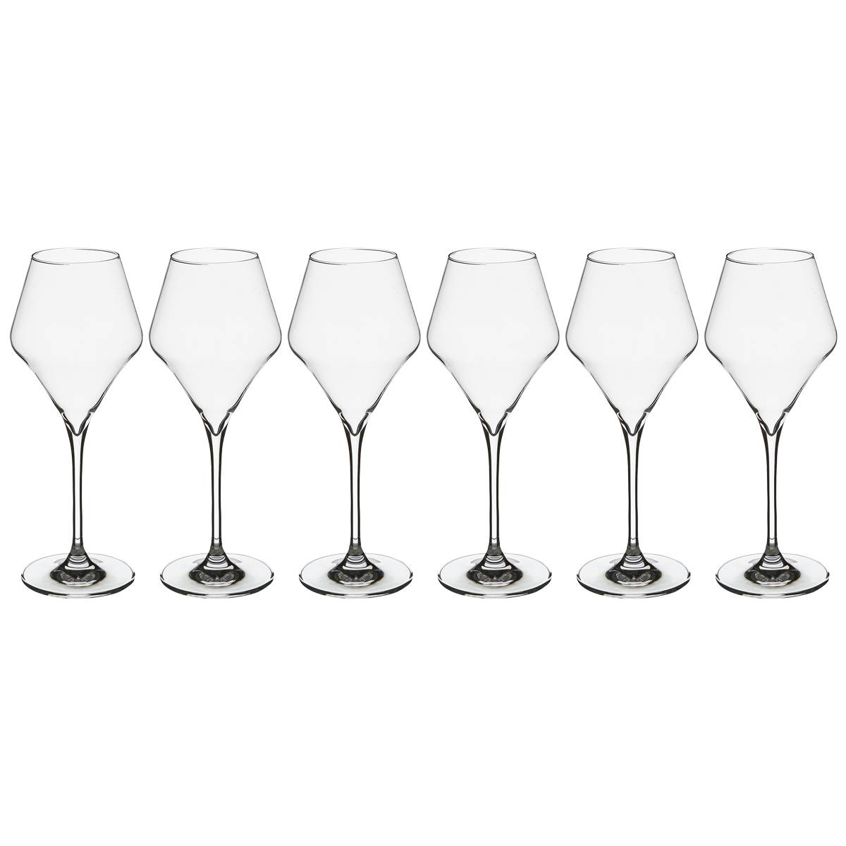 Lote de 6 copas de vino "Clarillo" 270 ml, Transparente Transparente