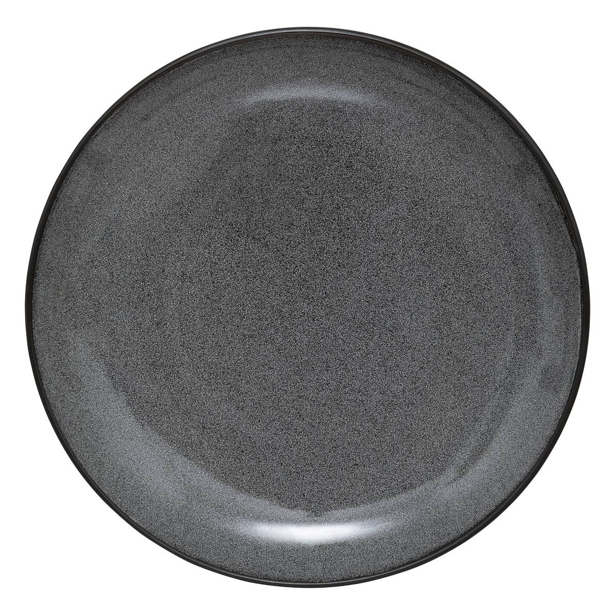 Plato llano "Diane" D.27 cm, Gris Oscuro Gris oscuro