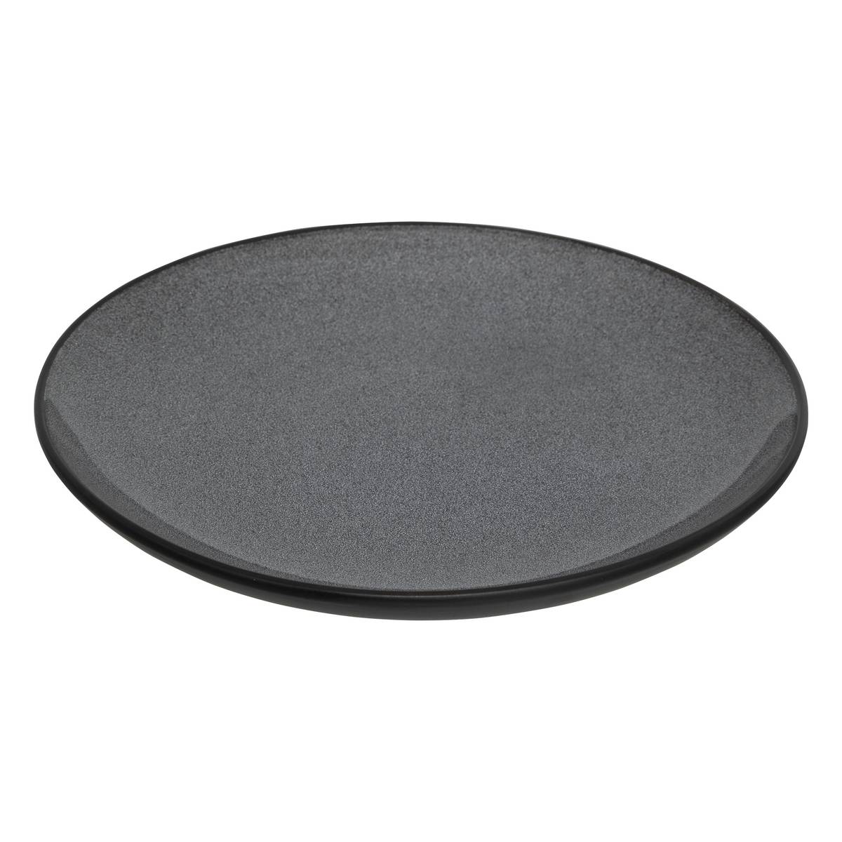 Plato llano "Diane" D.27 cm, Gris Oscuro Gris oscuro