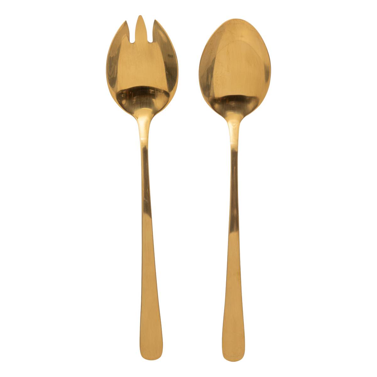 Juego de 2 cubiertos para ensalada "Gold" Dorado Oro