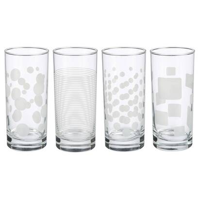 Lote de 4 vasos altos "toni'eau" 590 ml