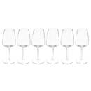 Lote de 6 vasos de agua "Tanya" 430 ml, Transparente Transparente