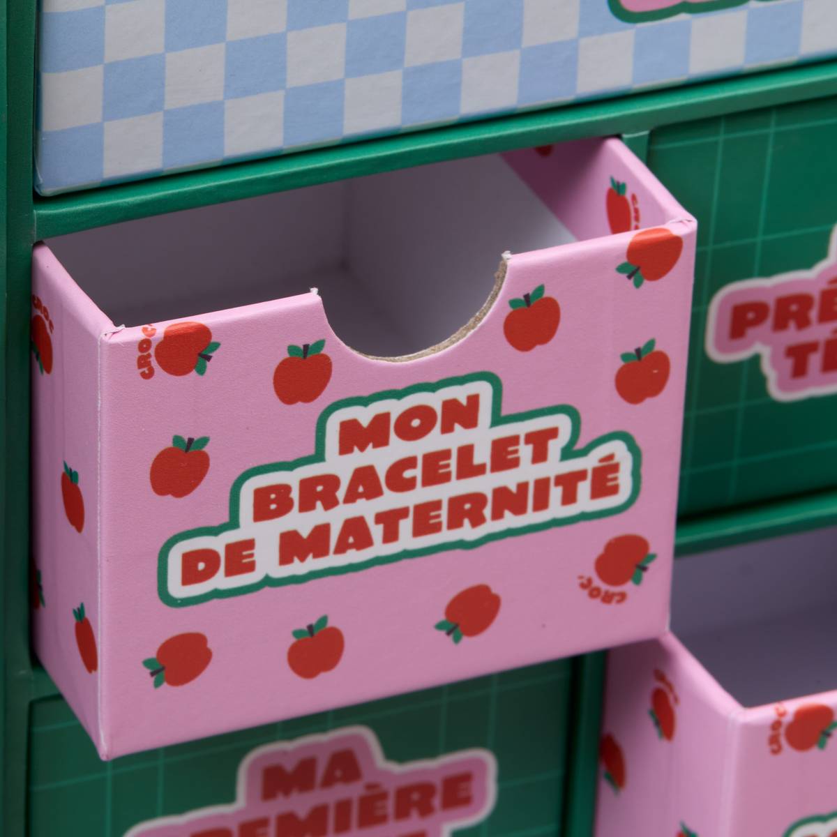 Caja de recuerdos con 10 cajones "Manzana de caramelo" 'Atmosphera x Cha Cha Pop' Multicolor