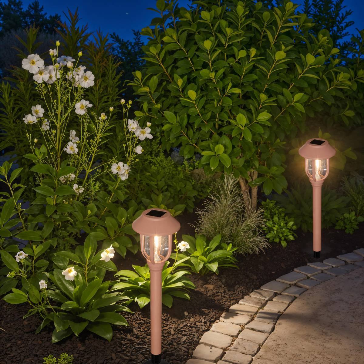 Baliza de exterior "Aoda" H.43 cm Beige