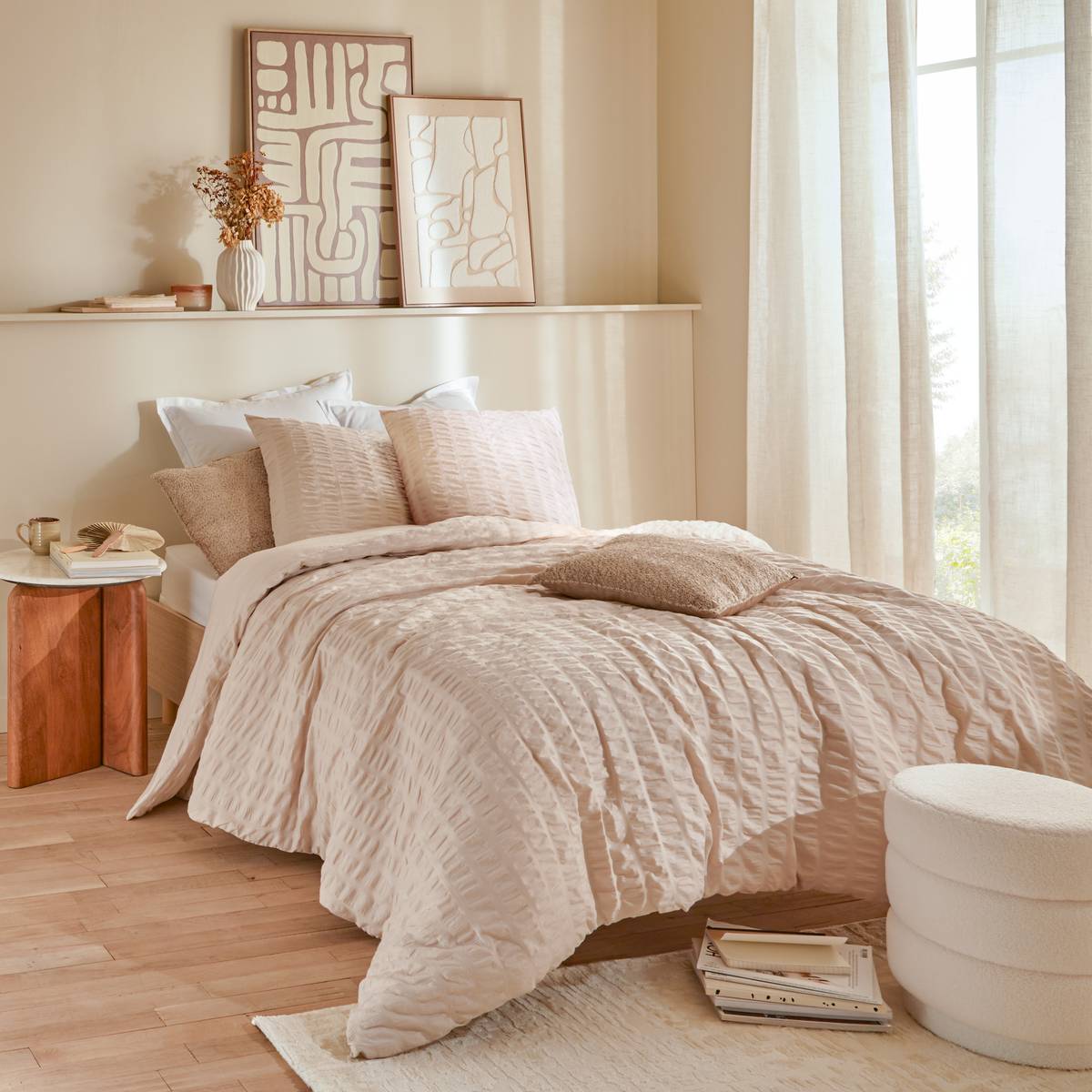 Juego de cama "Irhia" Beige, 240x220 cm Beige