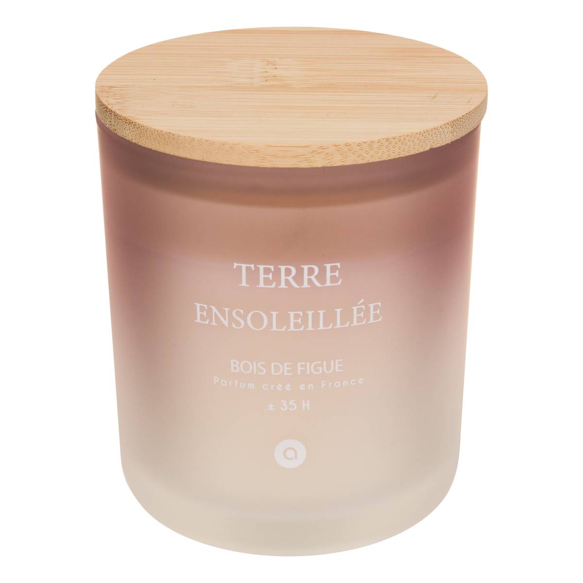 Vela perfumada redonda "Sana" Aroma afrutado, Madera de higuera, 255g Madera de higo