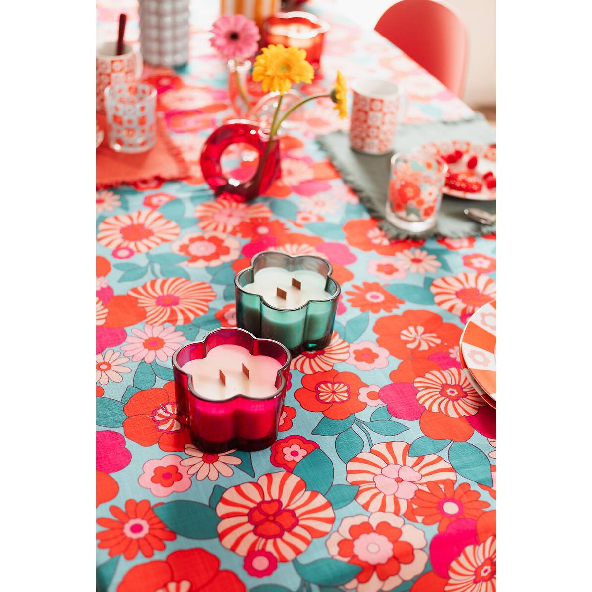 Vela perfumada "Bloomorama" 330 g 'Atmosphera x Cha Cha Pop' Flor de algod&oacute;n
