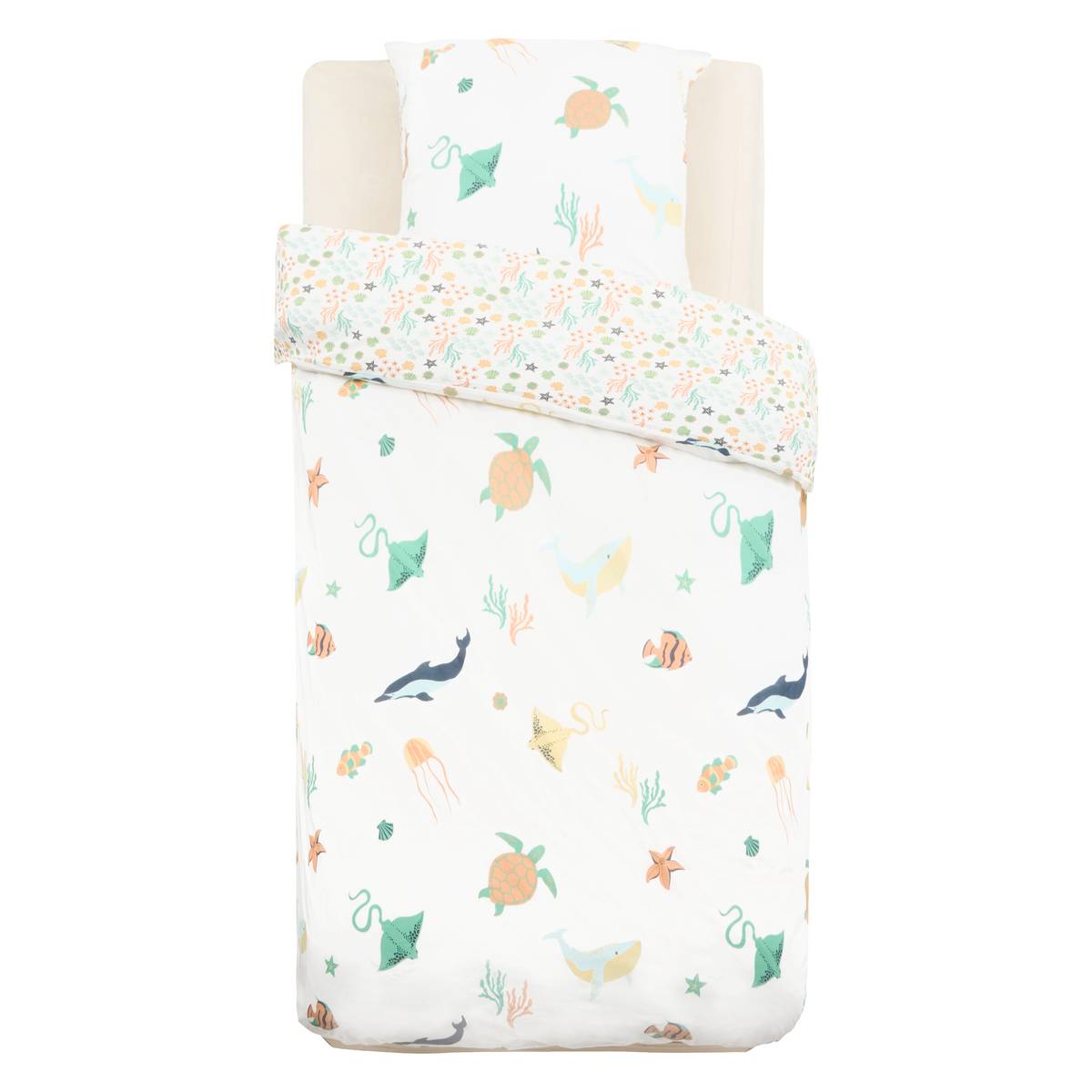 Juego de cama infantil "Orta" Blanco, 200x140 cm Blanco