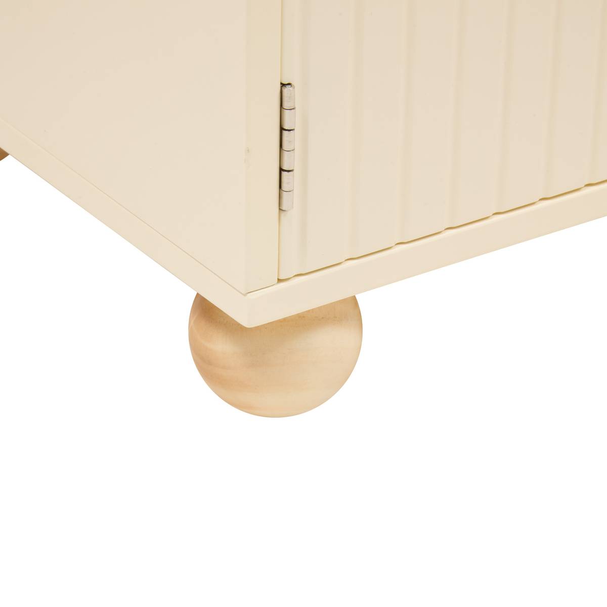 Librería infantil 2 puertas 2 niveles "Bouli" Beige, 94,5x60 cm Beige