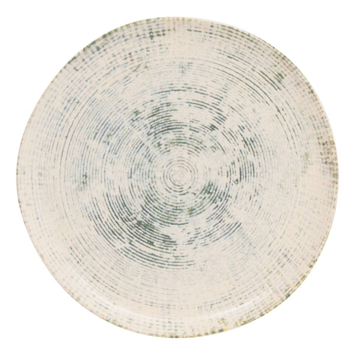 Plato llano "Ariane" Gres (cerámica), D.25,8 cm Verde