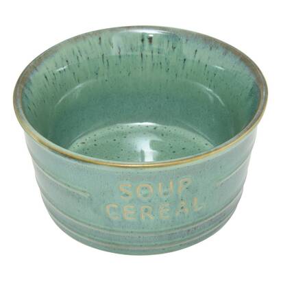Cuenco  "cafe" 500 ml, loza, verde esmeralda
