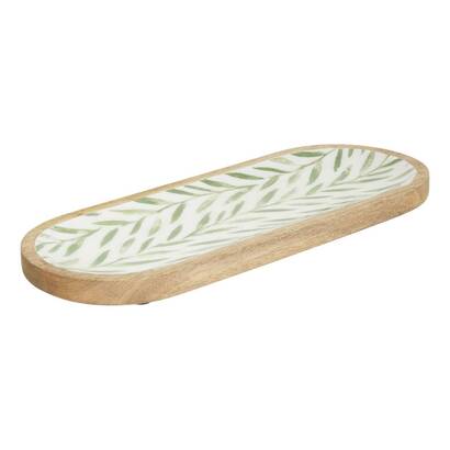 Plato "inaya" madera de mango, 40,5x15,5 cm