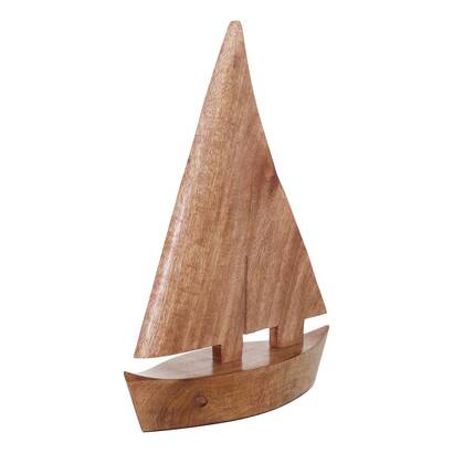 Objeto decorativo "ocea" marr&oacute;n, h.33 cm
