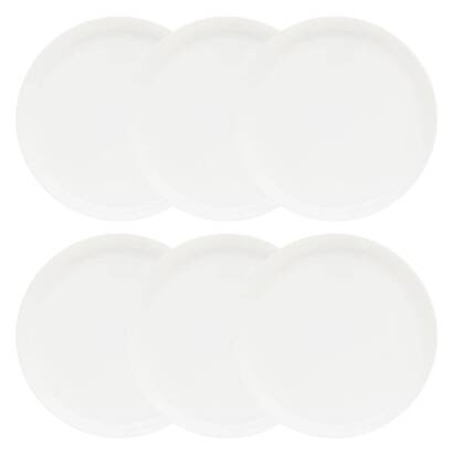 Lote de 6 platos de postre "mathilde" vidrio, d.20 cm