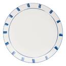 Juego de 6 platos llanos "Oceania" Porcelana, D.26,8 cm Azul