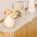 Aparador 2 puertas 2 niveles "Homelya" Beige, 160,5x80,2 cm Beige