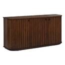 Aparador 3 puertas 1 nivel "Rikaya" Marrón Caoba, 160x45 cm Caoba