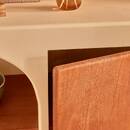 Aparador 1 puerta 4 estantes "Sienna" Beige, 85x91 cm Beige