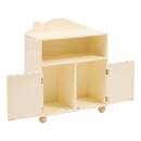 Librer&iacute;a infantil 2 puertas 1 nivel "Bouli" Beige, 75,5x60 cm Beige