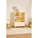 Librería infantil 2 puertas 2 niveles "Bouli" Beige, 94,5x60 cm Beige