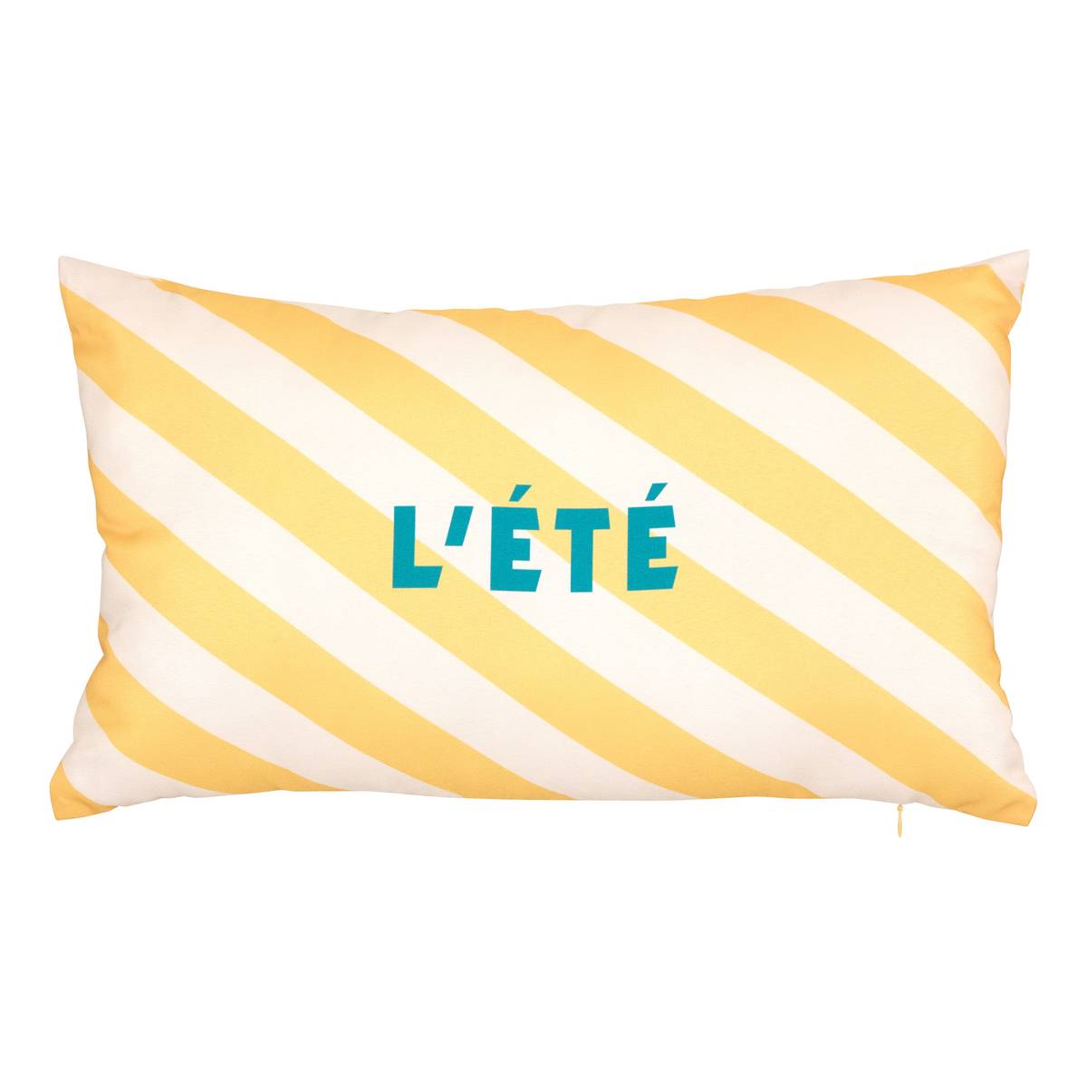 Cojín de exterior rectangular "Poolside" 50 x 30 cm, Poliéster, Amarillo Amarillo