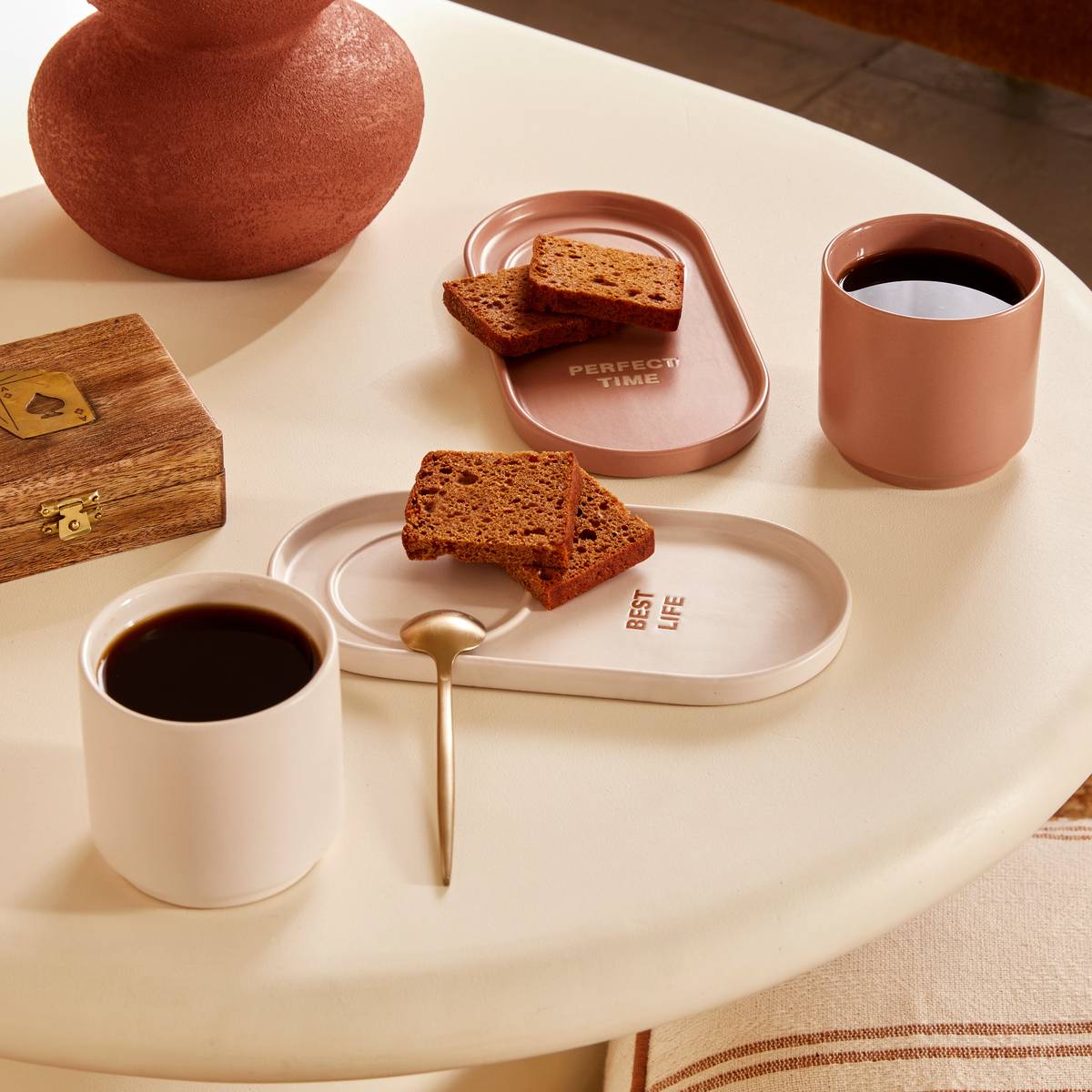 Set de 2 tazas "Casa Sienna" 240 ml, Gres (cerámica) Modelo A