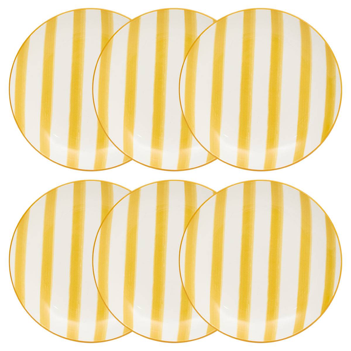 Lote de 6 platos de postre "Charlie"