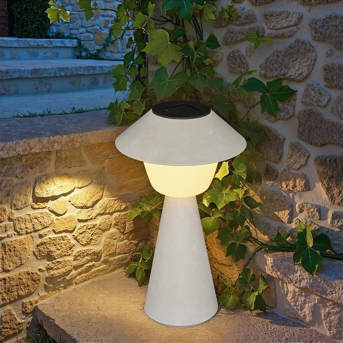 Lámpara de exterior "Damon" 31,8x18 cm, Beige Beige