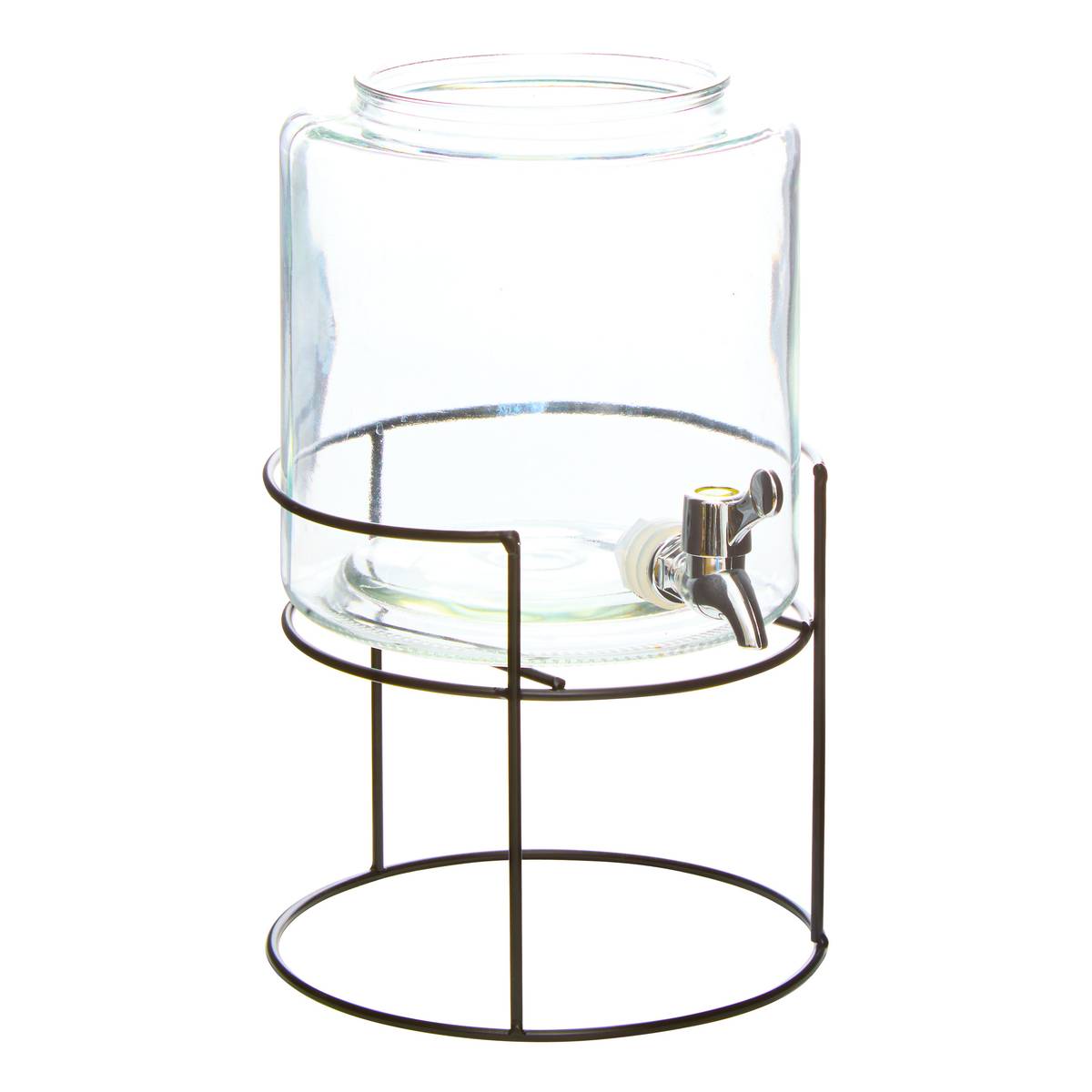 Dispensador de bebidas "Distri" Vidrio, 2x3,8L, Transparente Transparente
