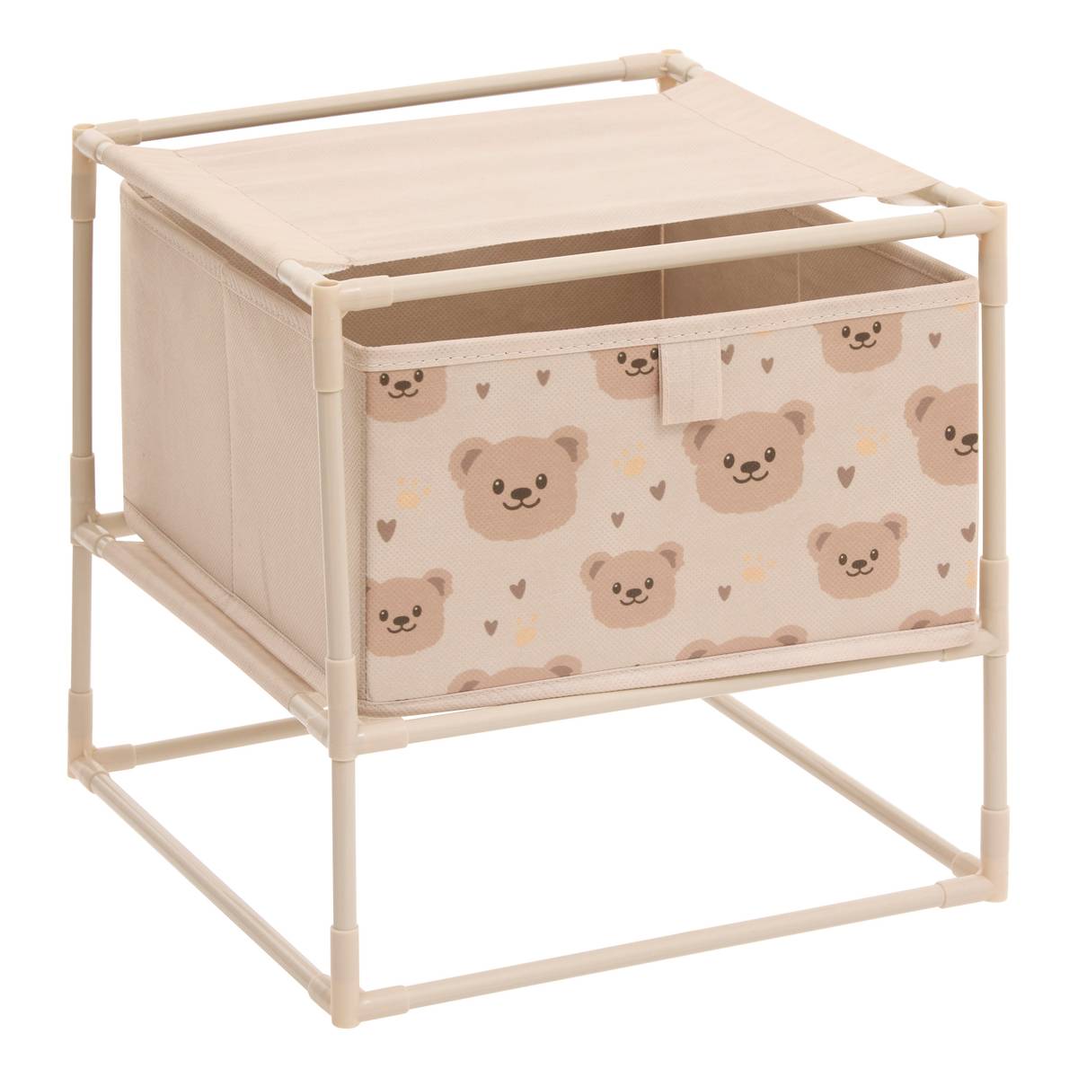 Mesita de noche infantil 1 nivel(es) "Tissa" Beige, 30,5x30,5 cm Beige