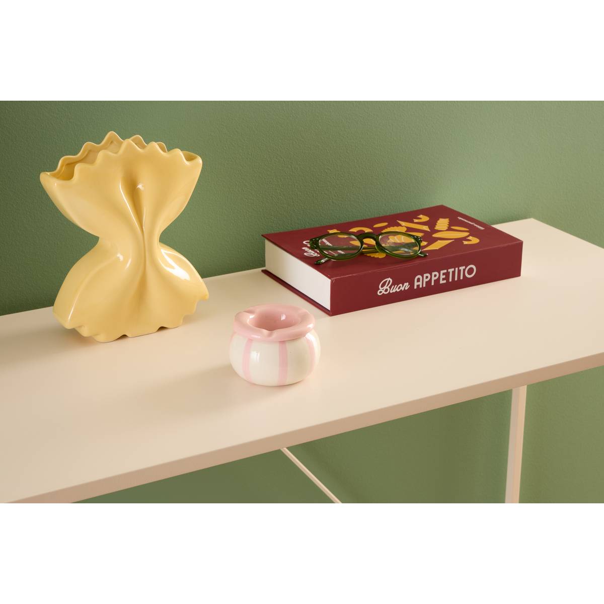 Cenicero "Della pasta" D.9 cm Amarillo