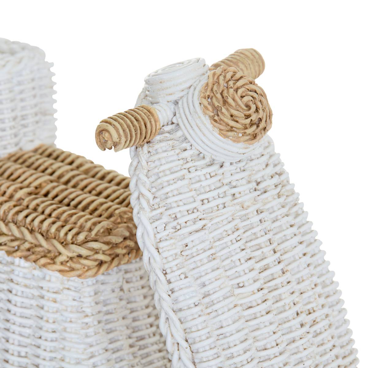 Objeto decorativo "Vivia" Blanco, H.13,5 cm Blanco