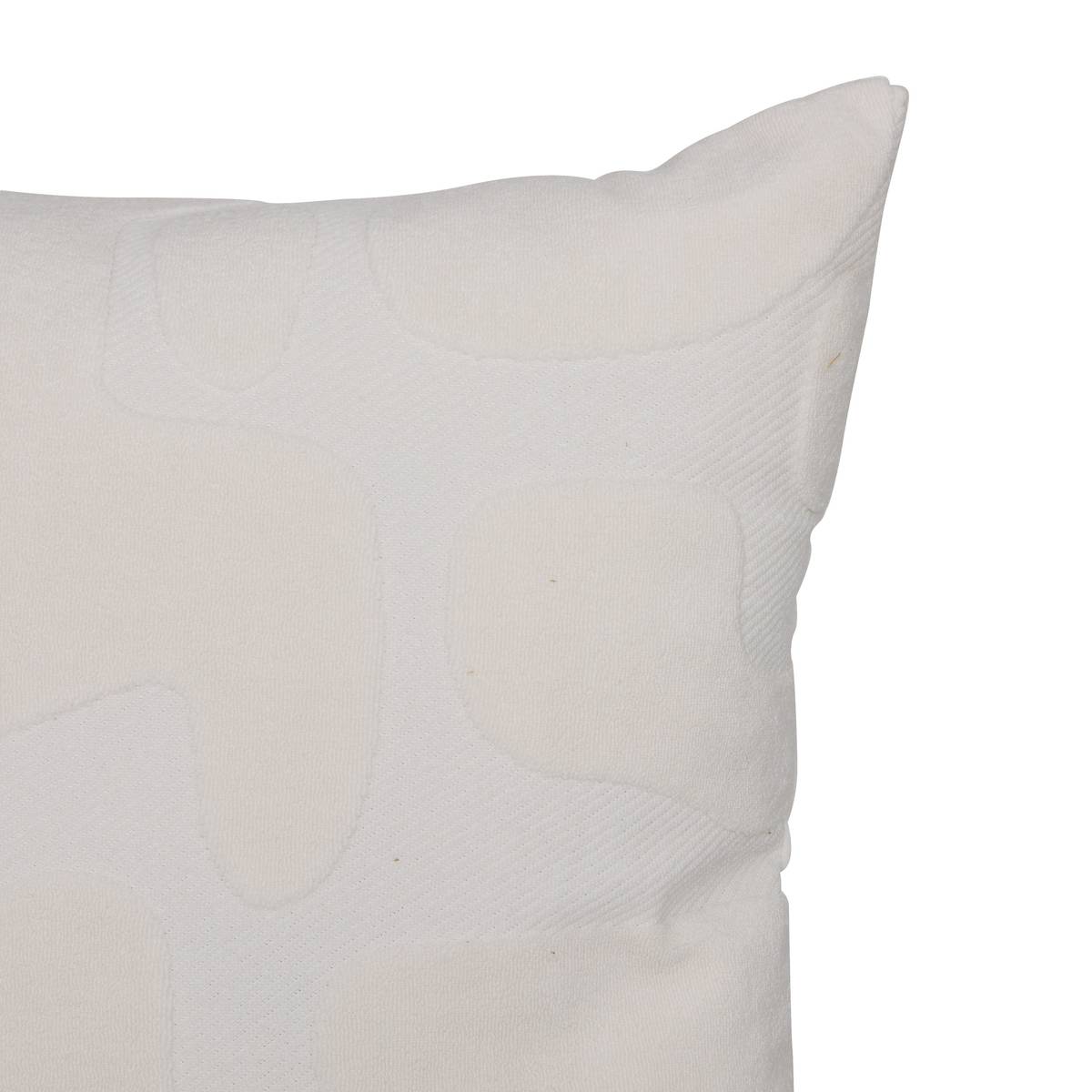 Coj&iacute;n "Delor" Blanco, 40x40 cm Blanco