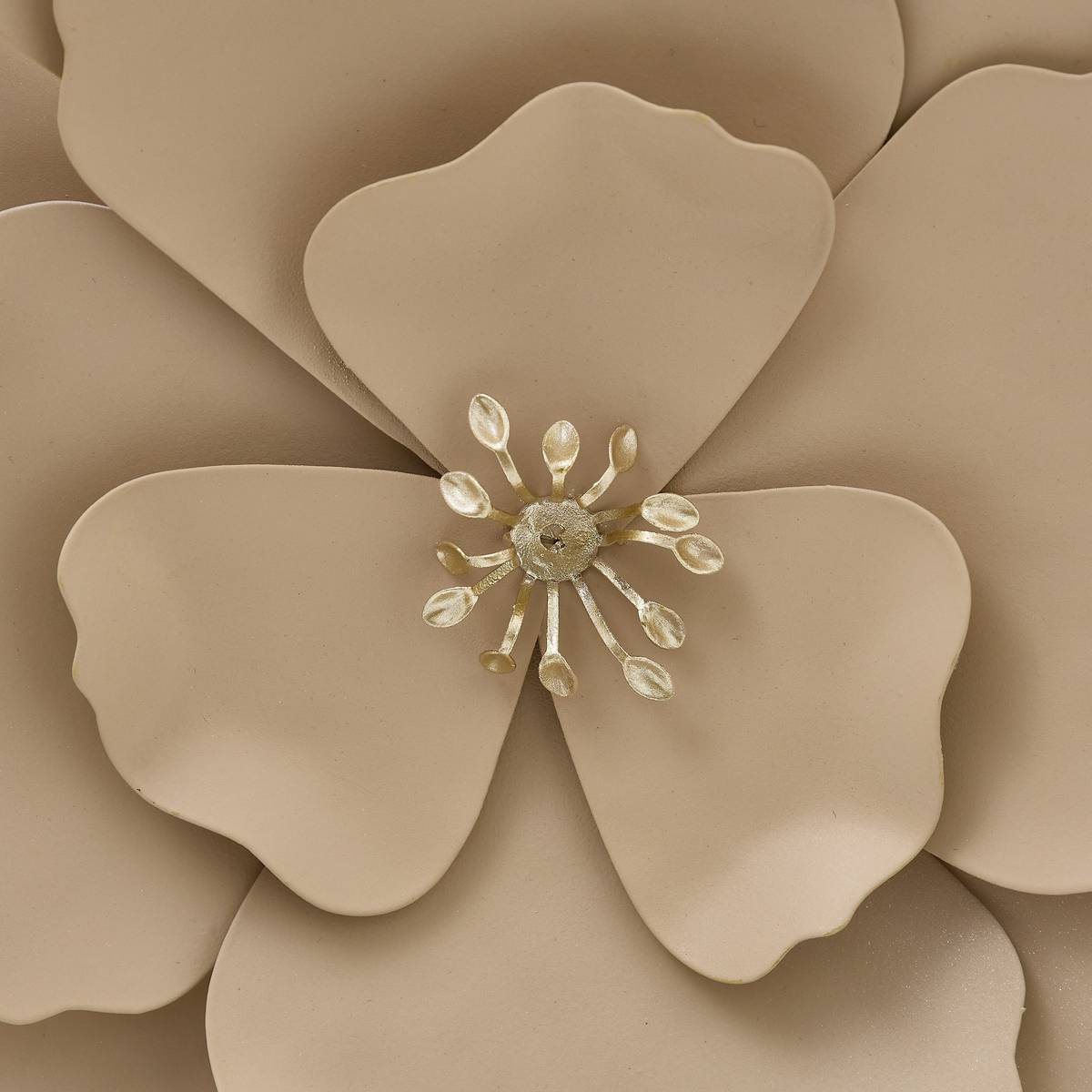 Decoración de pared "Flok" 29x29 cm Crema