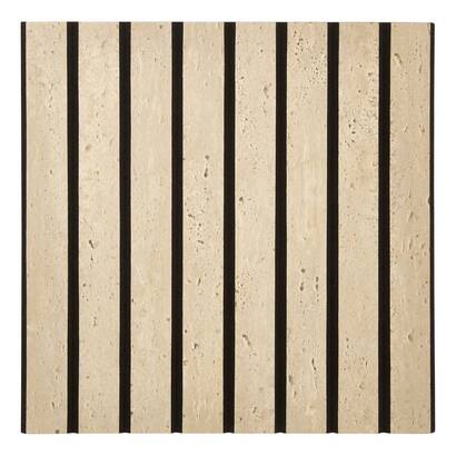 Lote de 2 pegatinas murales "ribo" marr&oacute;n, 30x30 cm