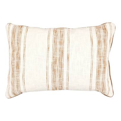 Coj&iacute;n "sienna" lino beige, 58x38 cm
