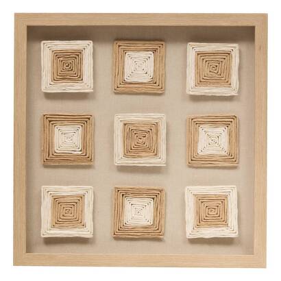 Decoraci&oacute;n de pared 'rafael' beige, 50x50 cm