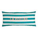 Cojín de exterior rectangular "Poolside" 75 x 35 cm, Poliéster, Verde Verde