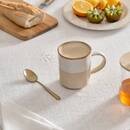 Taza "Kate" 320 ml, loza, Blanco Blanco