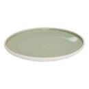 Lot de 4 assiettes &agrave; dessert "Chiara" Gres (cer&aacute;mica), D.20,7 cm Verde